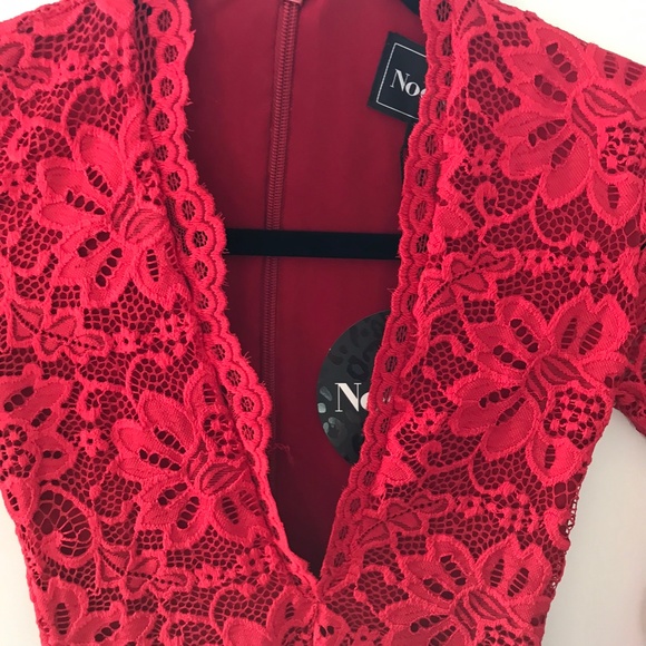 Red Lace Nookie Dress - Picture 2 of 5
